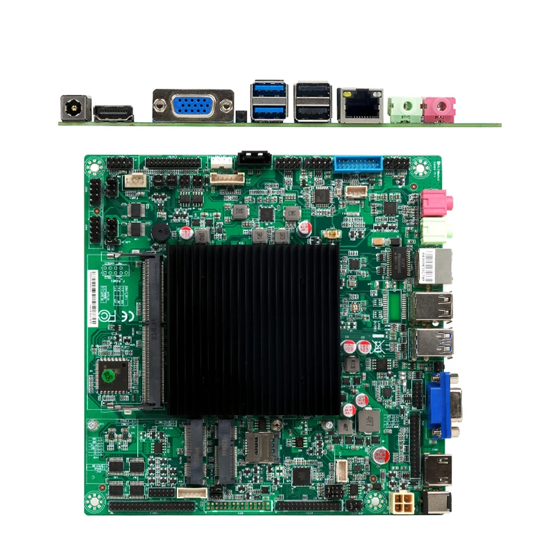 Zeroone In-Tel Cerelon J4125 Cpu Fanless Mini-Itx Motherboard Vga Lvds/Edp Low Power Consumption Rohs Motherboard