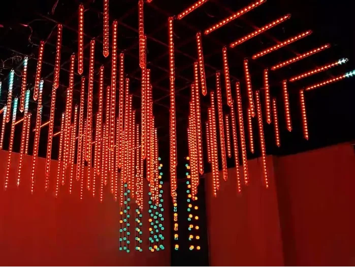 12v WS2811 120leds RGB 360 Degree View Led Meteor Tube Lighting DMX LED Meteor Shower Pixel Light