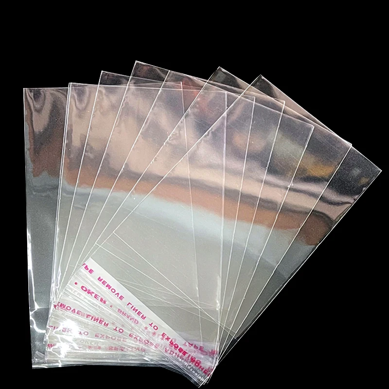 Customized OPP Self Adhesive Seal clear Plastic Bags Cellophane Packaging Transparent Pouch