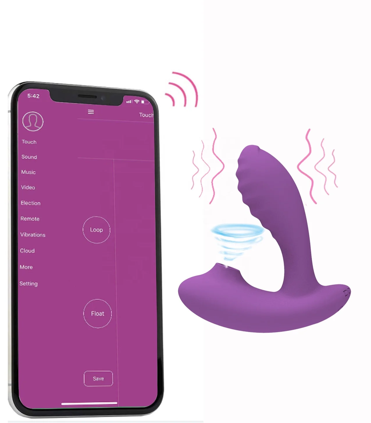 Adult Suction Vibrator Wearing Sucking Adult Strap on Vibrator Sex Toys for Women