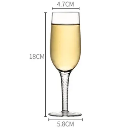 luxury champagne flute sparkling wine tasting glass unique stem crystal champagne glasses