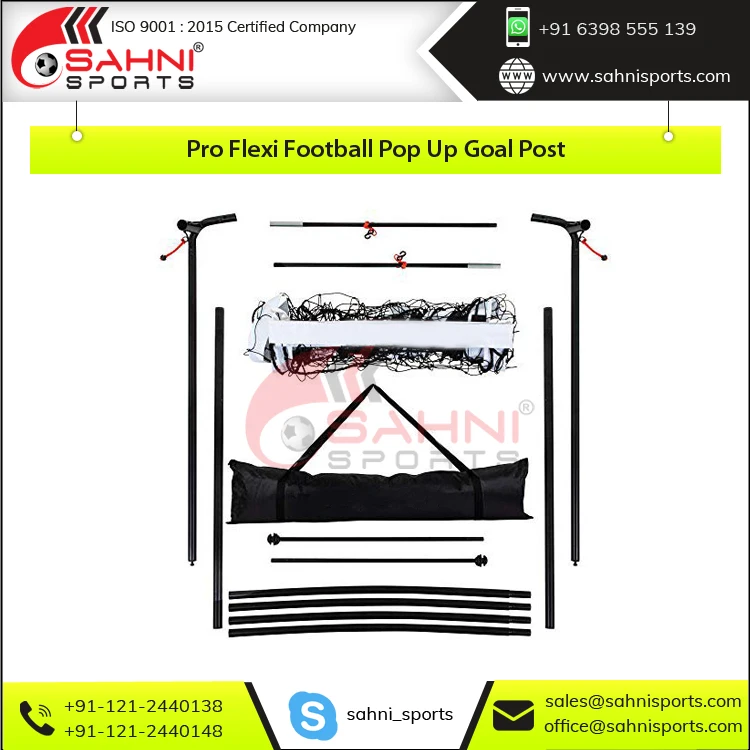 Легкий Pro Flexi pootball Football Pop-Up стойки для ворот с сумкой переноски и шипами Бестселлер от производителя занятий спортом