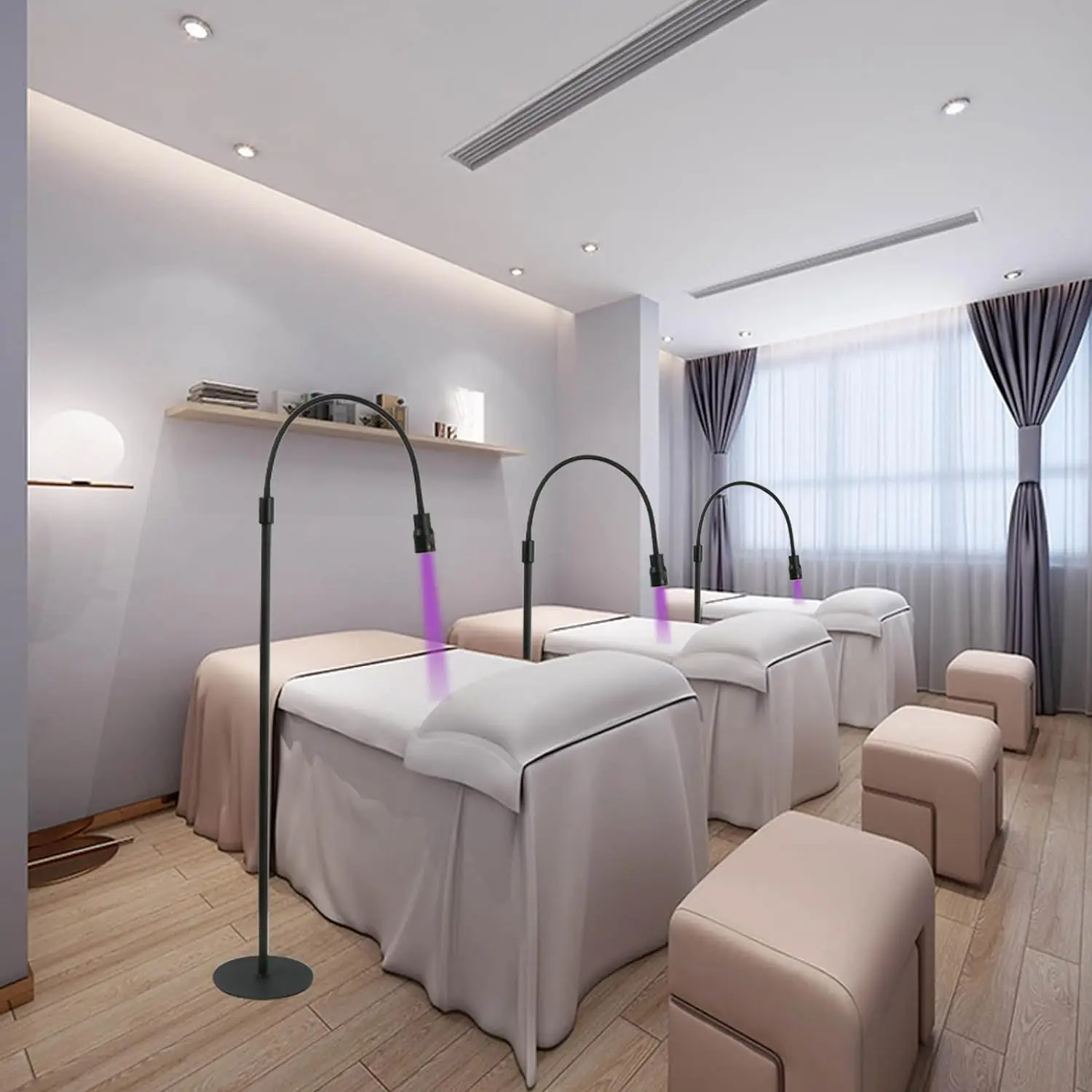 Hot Lash UV Curing Lamp Floor with Foot Petal 5W/10W UV False Eyelash Extension Light Nail Dryer Grafting Glue Fast Curing lamp