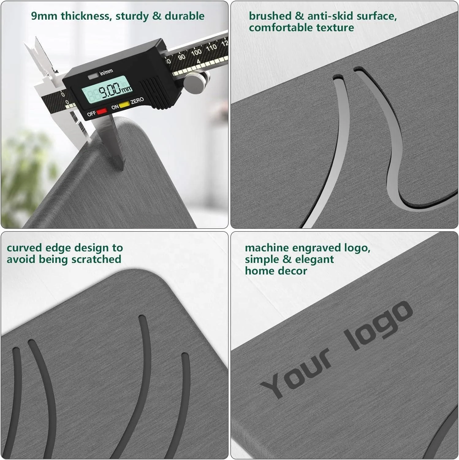 Custom Shower Mat, Diatomite Stone Bath Mat , Non-Slip Super Absorbent Quick Drying Bathroom Floor Mat, Natural, Easy to Clean