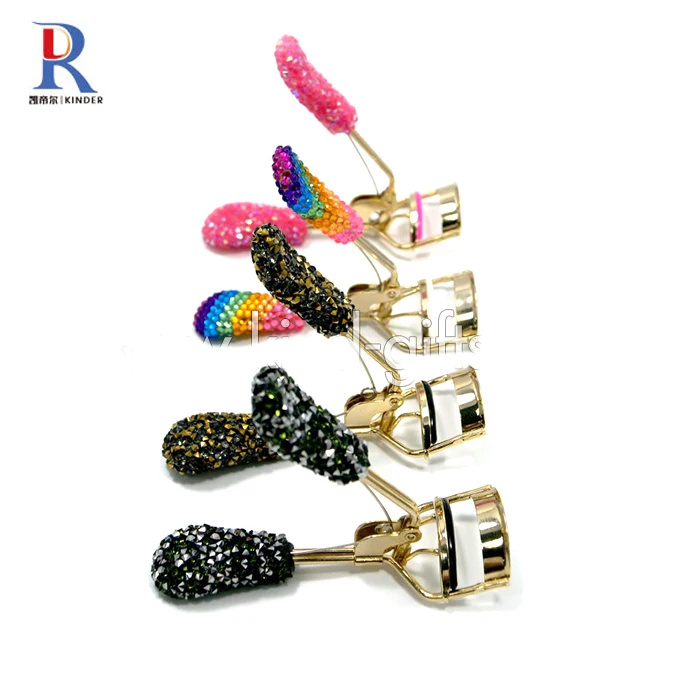 Высококачественные бигуди для ресниц со стразами, шикарные бигуди для ресниц с инкрустированными бриллиантами