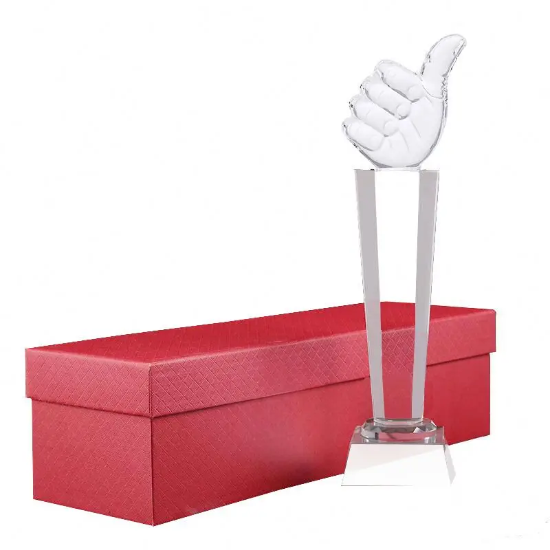 High-end crystal trophy annual meeting Awards sports competition metal resin solid wood trophy customization wholesale