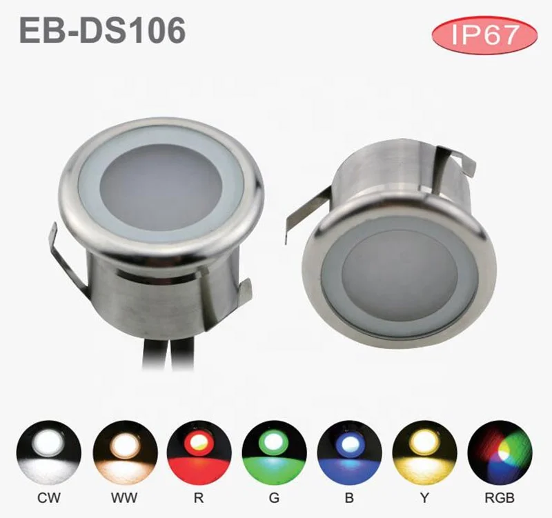 Popular stainless steel rgb 2w low voltage outdoor fence deck lights