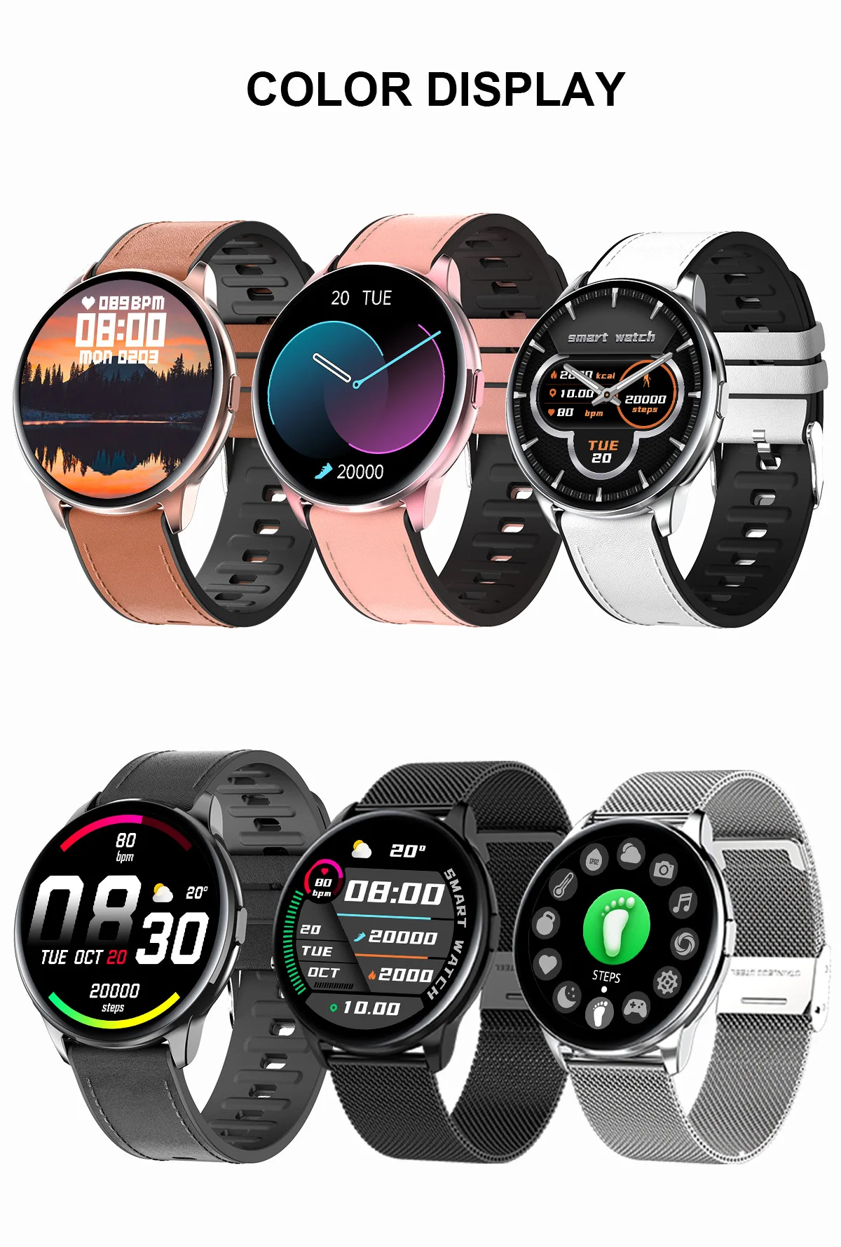 Hot Selling Factory smartwatch fitness Direct Waterproof BT Call Smart Watch watches Big Screen men manufacturer custom logo sdk