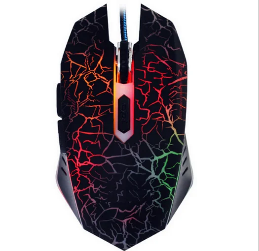 
iMato 2021 1000-4800DPI Big factory price coloful LED backlight wired 6D optical computer gamer gaming mouse can print logo 