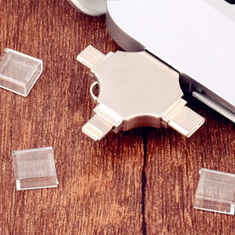 4 in 1 otg usb stick,4 in 1usb flash drive for iphone otg