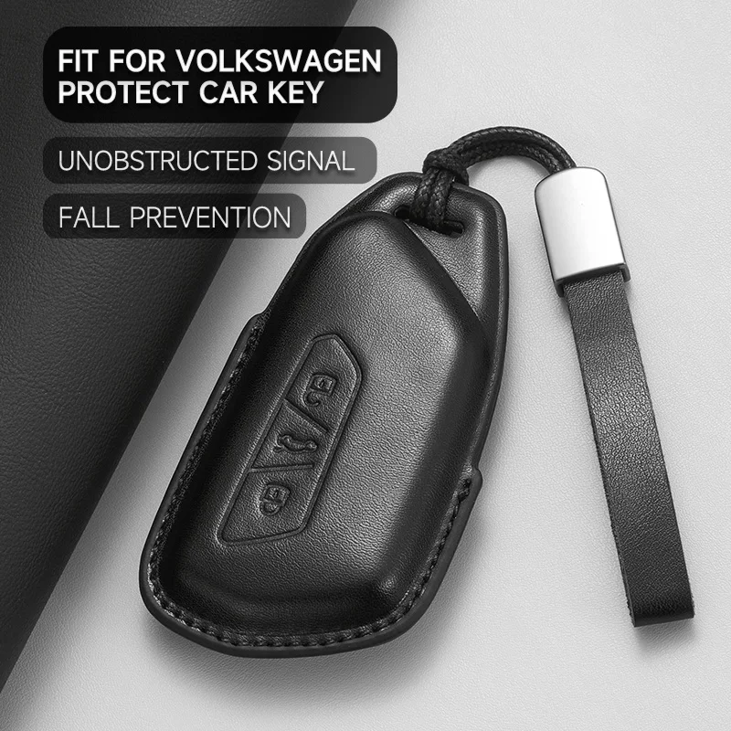 Чехол для автомобильного пульта дистанционного управления VW Volkswagen Golf 8 MK8 ID.3 ID.4 Cupra Skoda Octavia A8 SEAT Leon MK4 2020 2021 кожа C