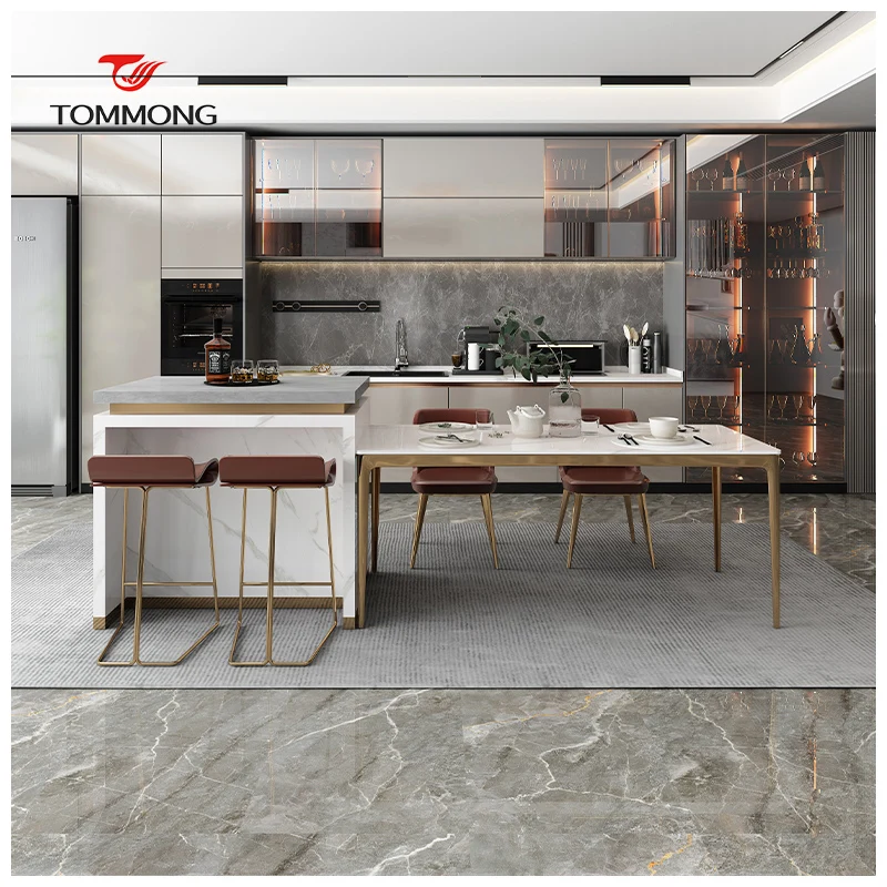 China Rectangular Dining Table Marble Dining Room Furniture