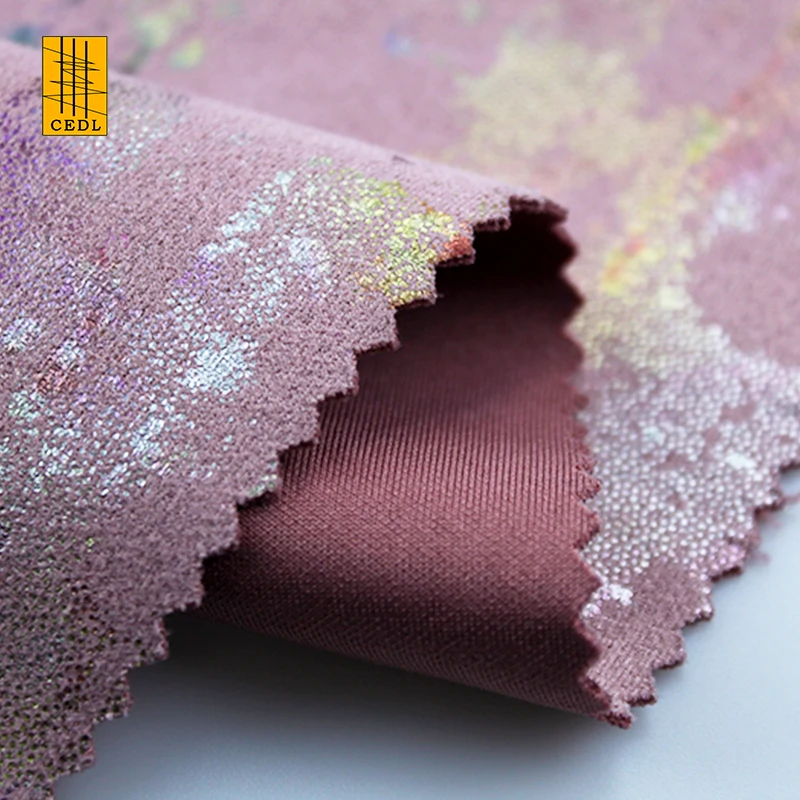 HIgh Quality New Design High Quality Printed Polyester Spandex Stretch Suede Fabric for Suit Coat
