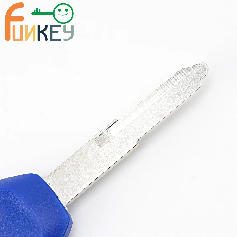 Blue Replace left Side Slot Uncut Blade Motorcycle Key Blank for KAWASAKI Z-1000 Z 1000 Z1000 2014 2015