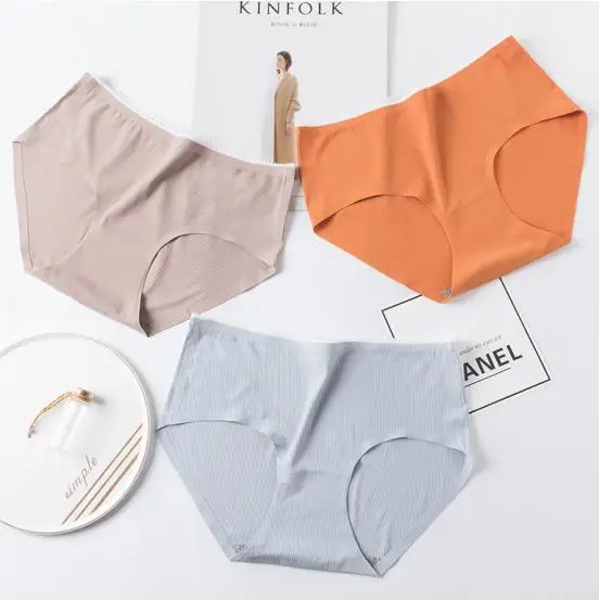 Low Price Stretch Satin Ladies Underwear Small Silk Young Girls In Seamless Panties For Women