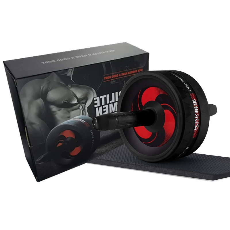 2022 wholesale muscle Fitness Exercises knee pad 2 in 1 ab wheel  roller set with  jump rope
