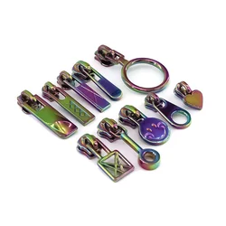 Пользовательский 3 #5 #8 # высококачественный нейлоновый металлический вытяжной наконечник для багажа Модный Цветной Съемник на молнии 3m слайдер