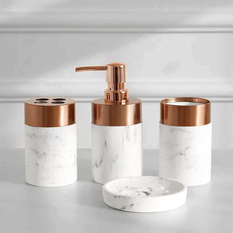 
Luxury Marble Stone Bathroom Accessories Set For 6-Piece 
