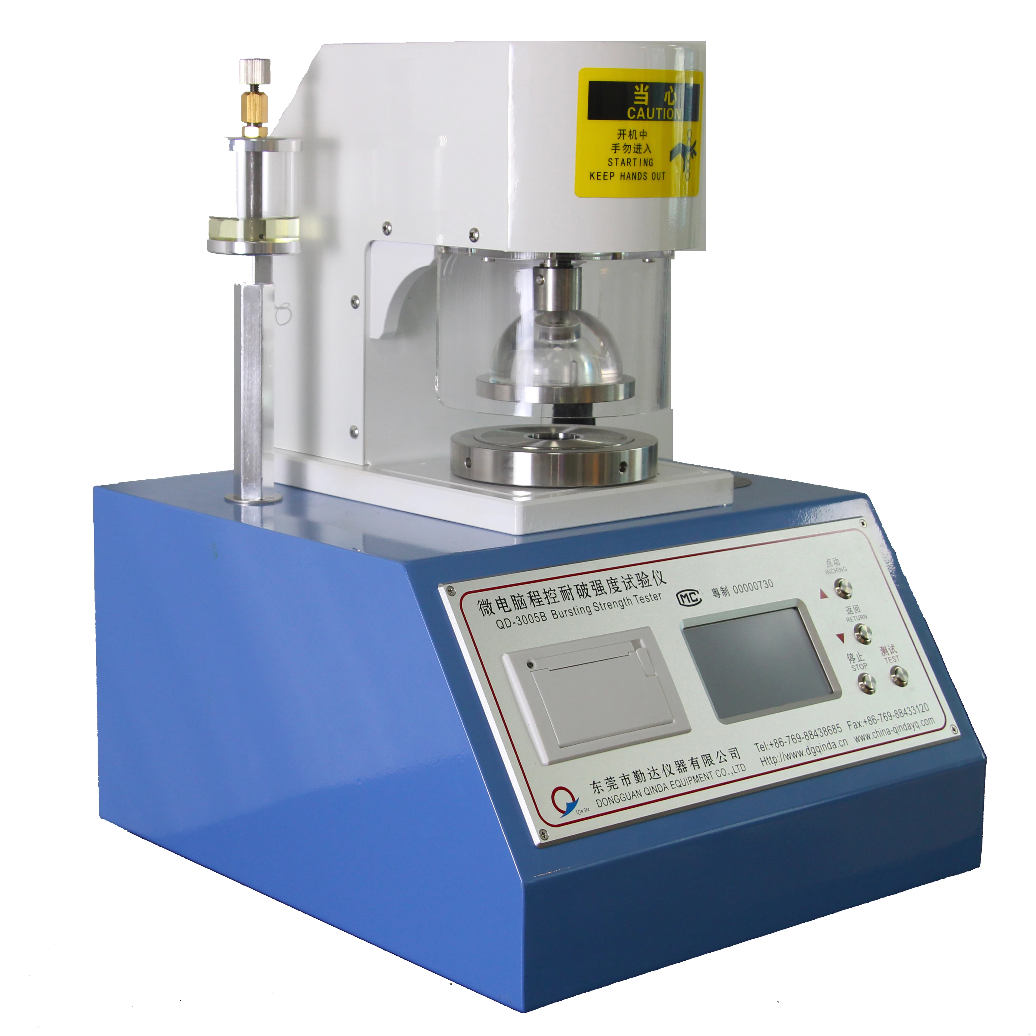 
Automatic Bursting Strength Tester for Paper or Carton 