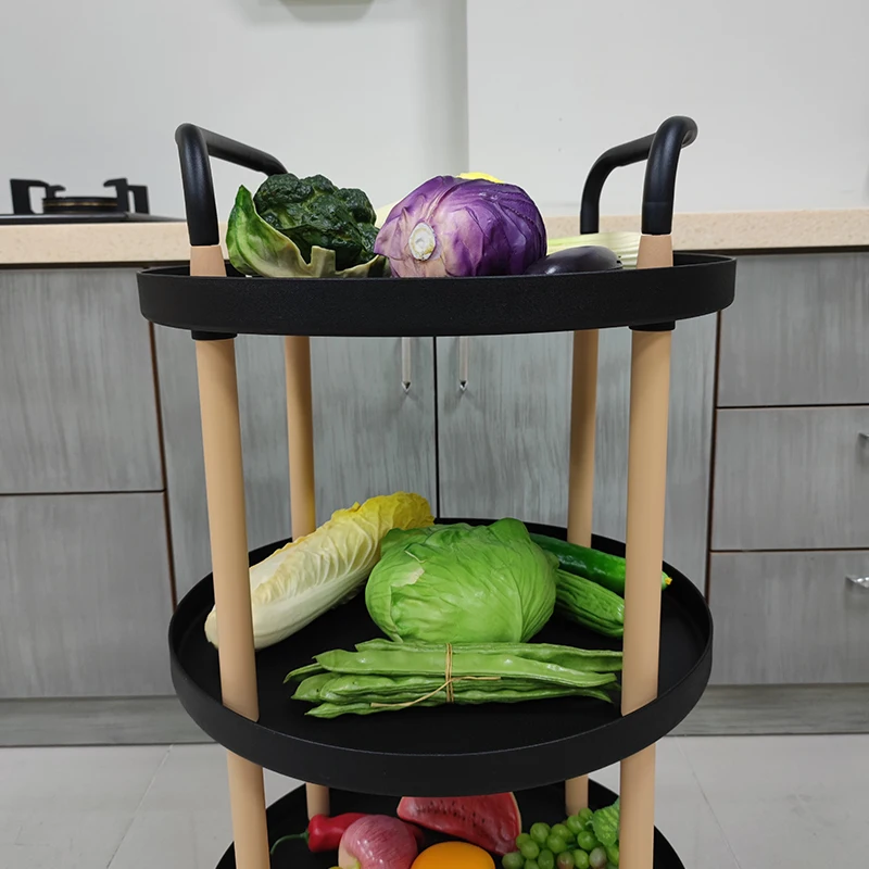 Лидер продаж все модели подвижная тележка для хранения дома и кухни пластиковая органайзер фруктов овощей на колесах