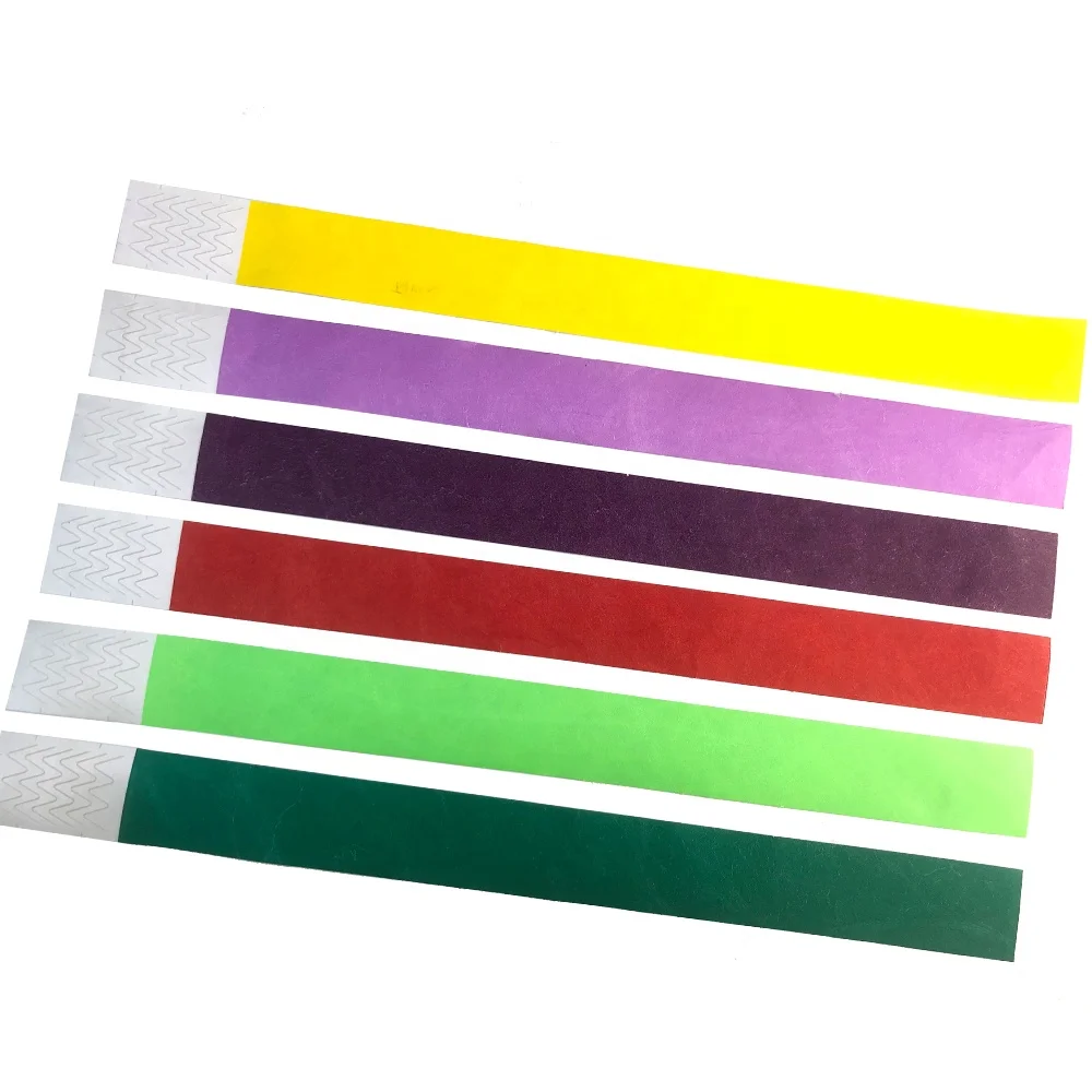 Event Wristbands Cheap Entry Event Ticket 1 Inch Sheet Tyvek Wrist Band Wristbands Paper Bracelet