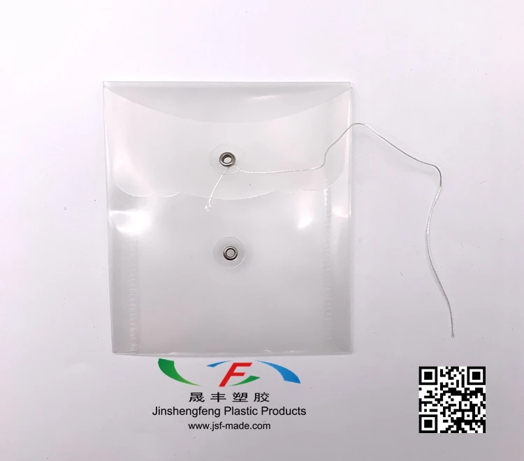 Mini Transparent Envelope Files with String Tie Clear Envelope Folder