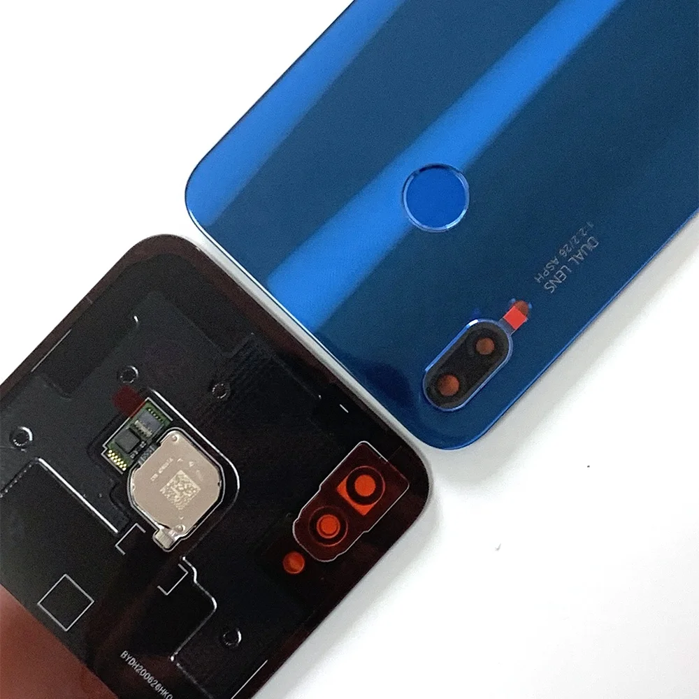 Original For Huawei P20 Lite Nova 3E Battery Cover Housing Case+Camera Frame+Fingerprint+Sticker For Huawei P20 Lite Back Glass