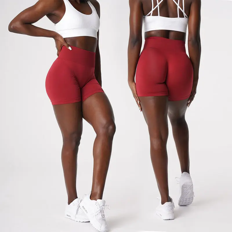 High Waist tropa deportiva mujer Seamless Wide Waistband biker Sports Yoga Shorts For Women