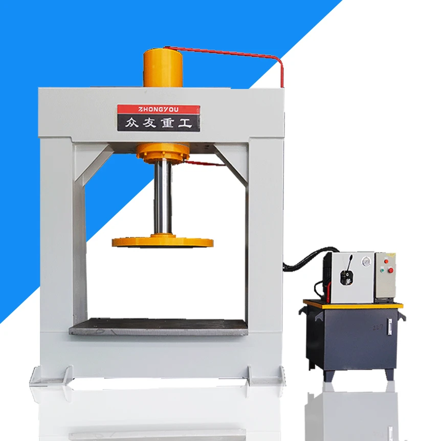 100 ton 200 Ton Forklift Tyre Replacement Hydraulic Press Auto solid tire press machine