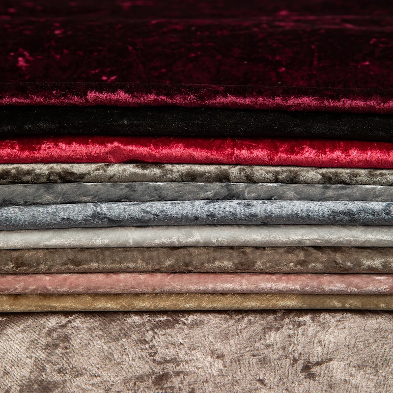 wejoy Wholesale sofa fabric manufacturer holland velvet sofa fabric crushed velvet fabric