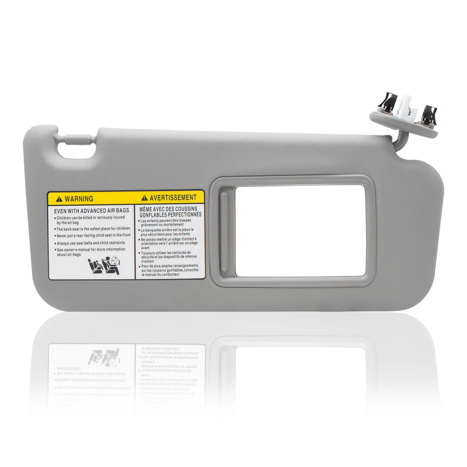 Right Side Sun Visor Compatible with Toyota RAV4 2006 2007 2008 2009 2010 2011 2012 2013 with Light Replace 74310-42451-B2