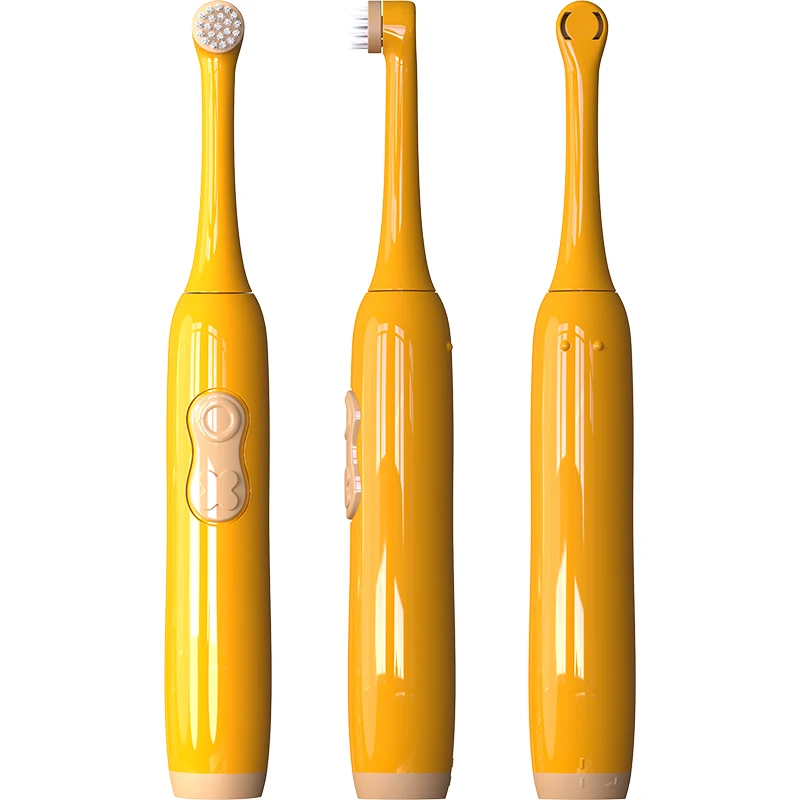 T2272 360 Degree Rotation Electric Toothbrush Whale Cartoon Battery Operated Toothbrush for Kids Children