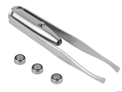 Светодиодная лампа для бровей Пинцет из нержавеющей стали бровей для удаления волос Make Up LED Light ресниц Уход за кожей лица Уход за волосами щипчики из нержавеющей стали