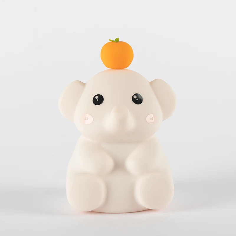 ICARER FAMILY Silicone Elephant Shape Night Light for Room Use
