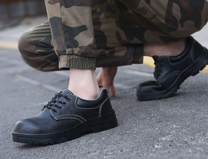 New fashion light weight breathable work steel toe anti-smash and anti-puncture safety shoes