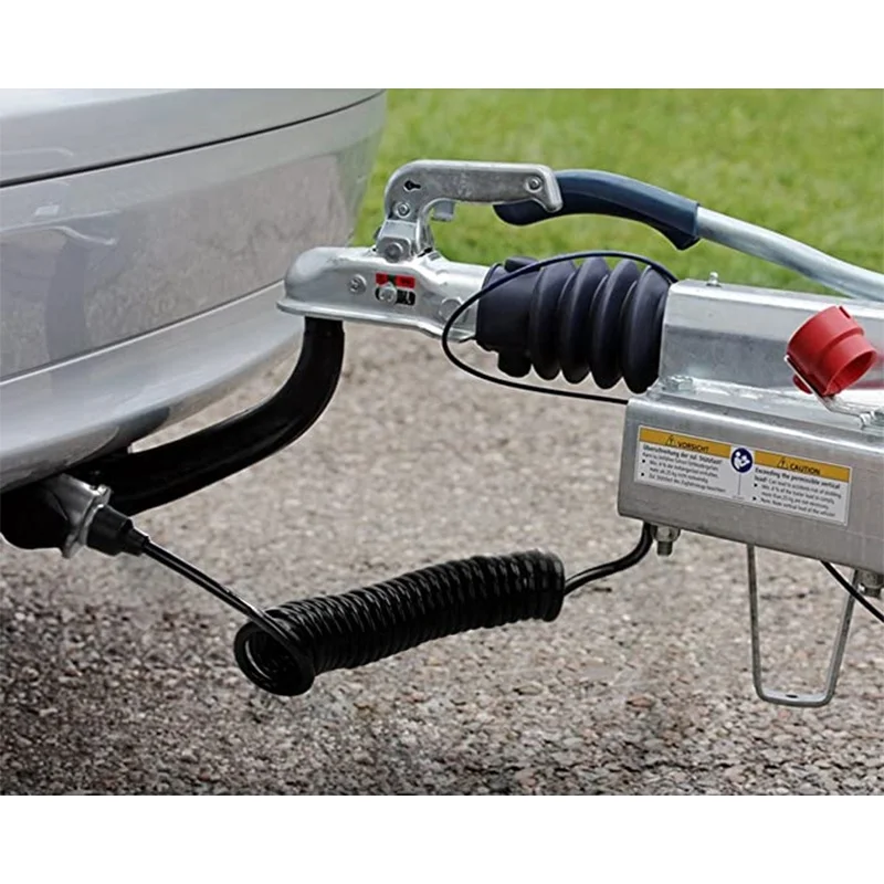 24V trailer plug N type 7 pin plastic trailer parts european injection adapter plug with spring cable