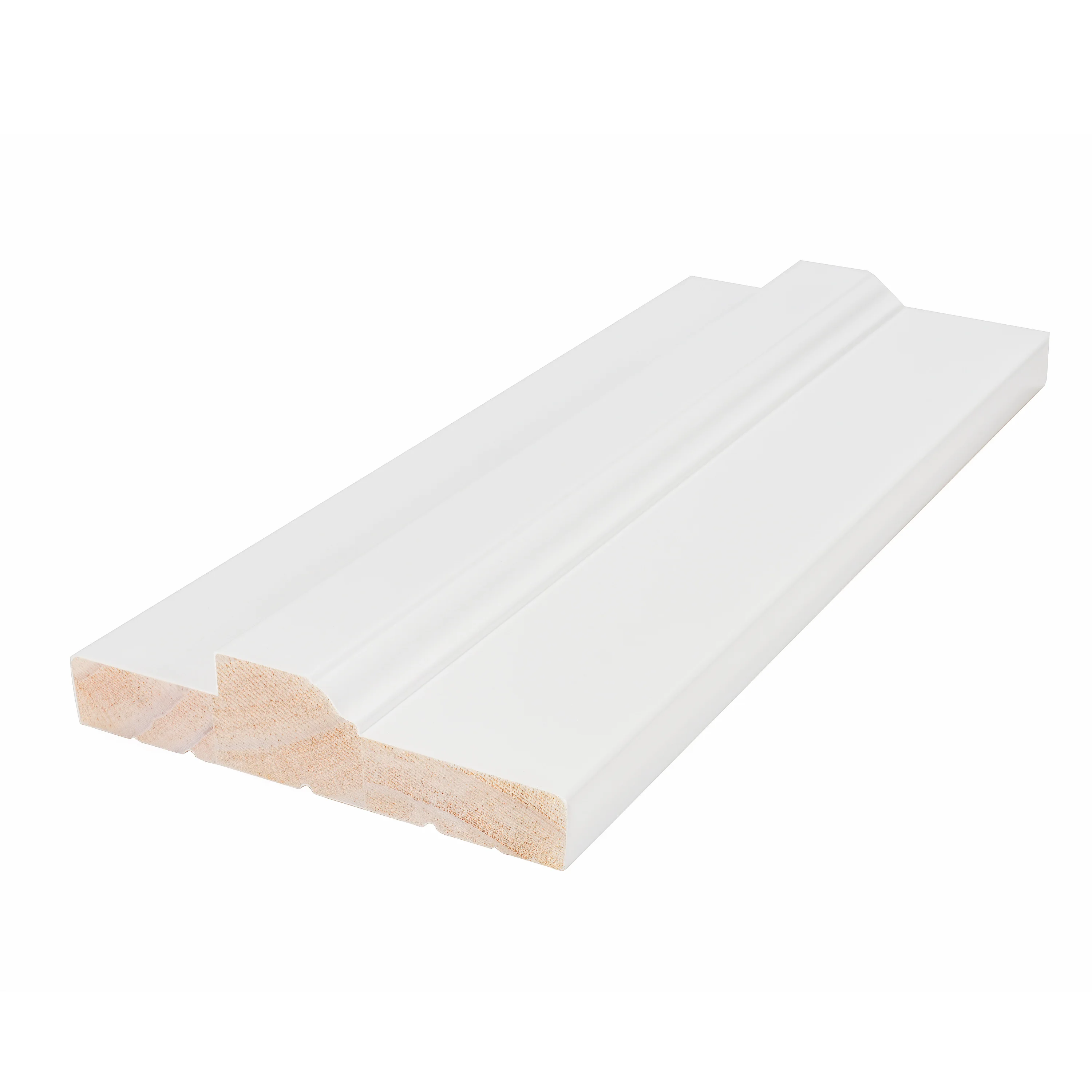 Modern White Primed Solid Wood Door Frame Kits for Interior and Exterior Chinese Design Style for Hotels