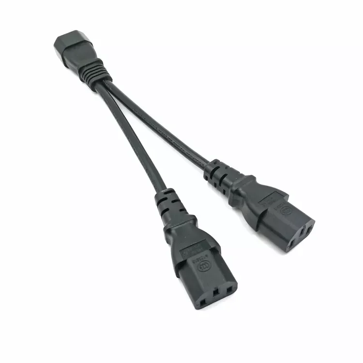 OEM 3ft~20ft PDU PSU Extension Cord C20 C13 Y Splitter C19 to C20 IEC C13 To C14 Power Cable