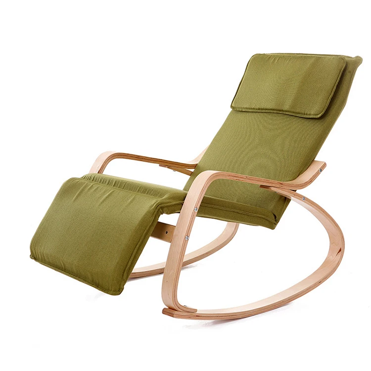 Customizable Colors Cheap Nordic Style Bentwood Relax Recliner Rocking Chair  For Outdoor Living Room And Bedroom