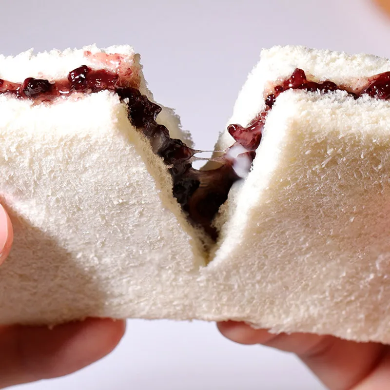 breakfast grain snacks purple rice filling squishy bread mochi cake chinese bread Sandwich bread