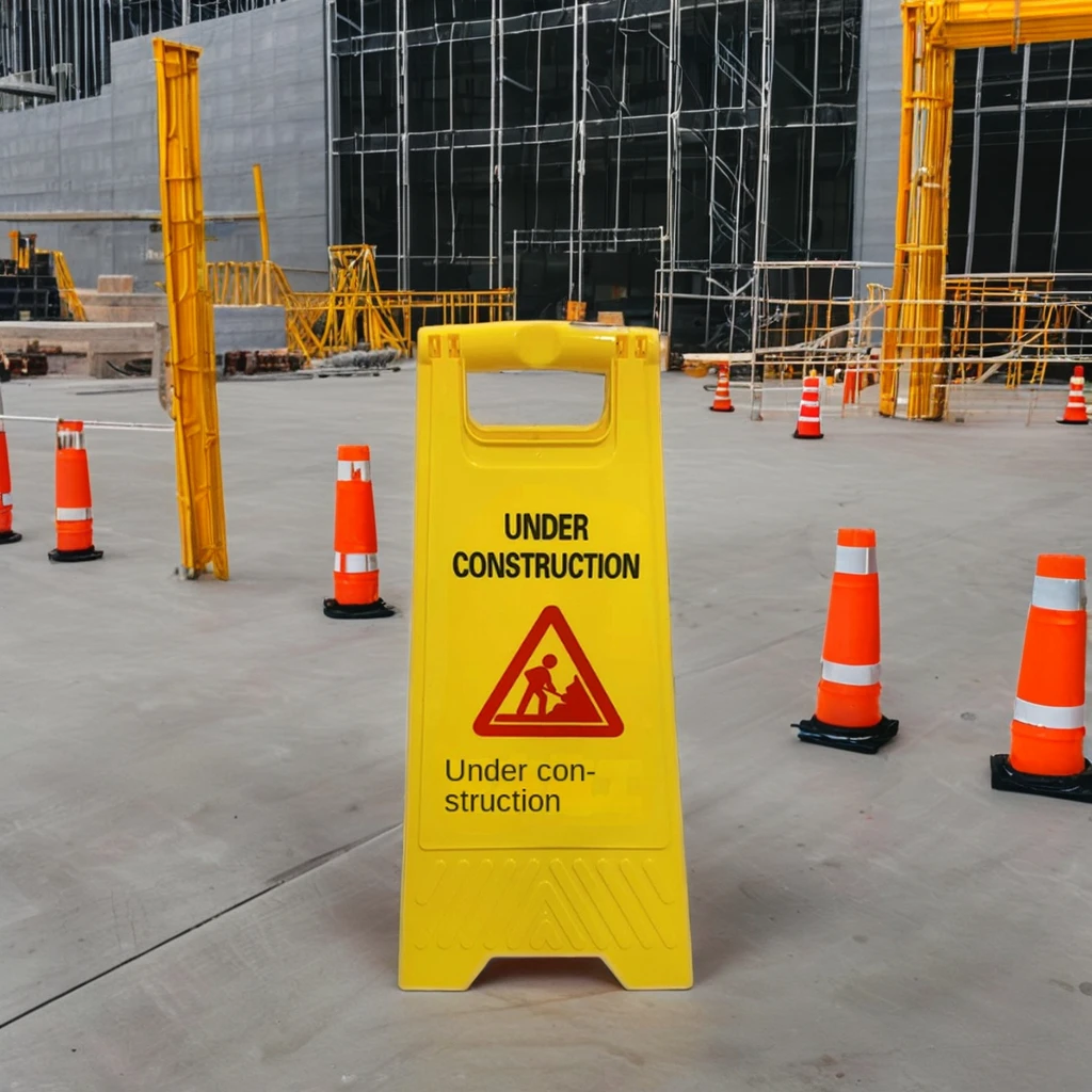 Versatile A-Shape Safety Warning Sign Cheaply Made in China for Outdoor Use in Emergency Situations and Hazardous Zones