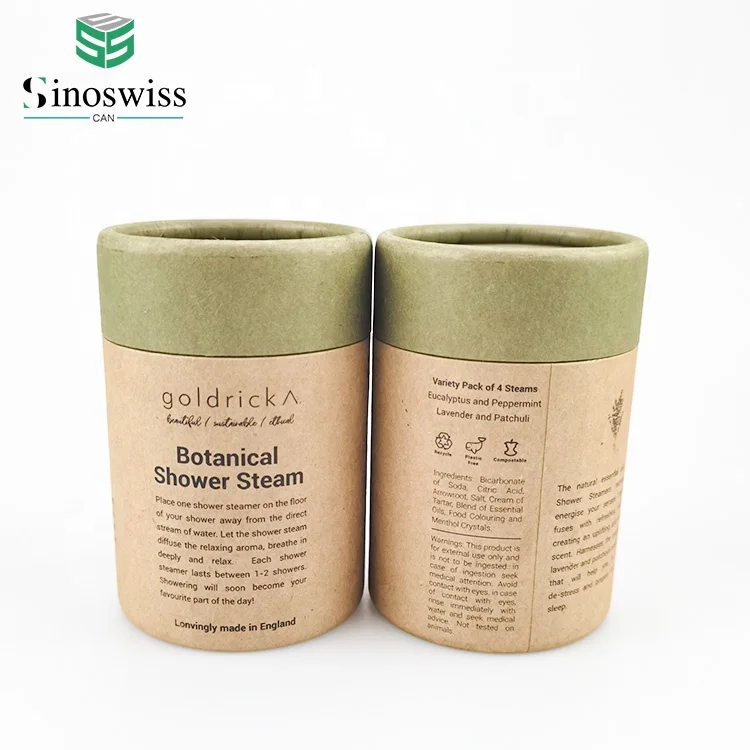 Wholesale Recycled Customize CMYK Printing Cardboard Cylinder Packaging Paper Tube Box For Candle Packaging