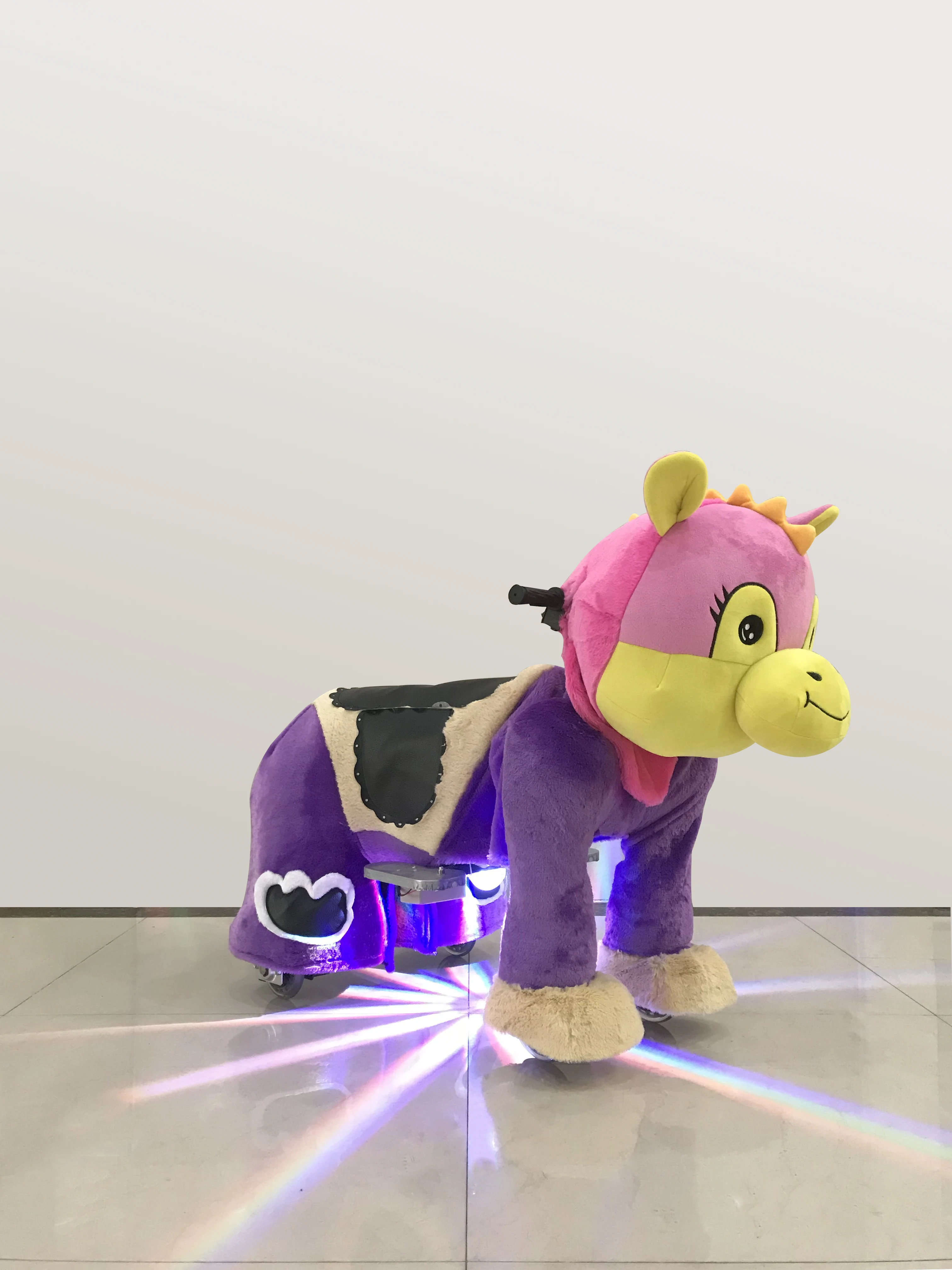 Ride for Kids Plush Stuffed Electric Battery Operated Animals on Wheels
