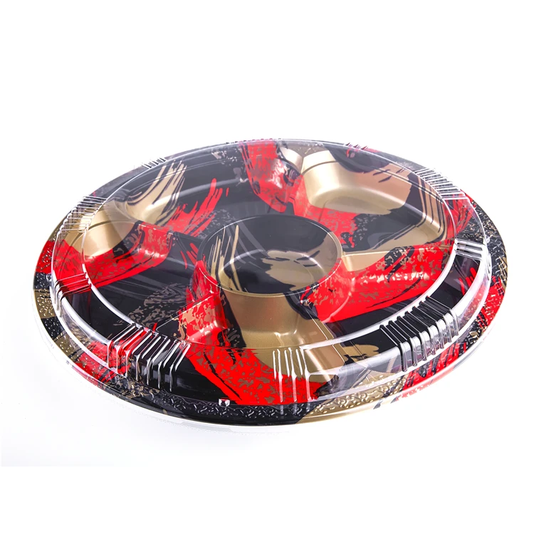 Plastic Disposable Round Transparent Plate
