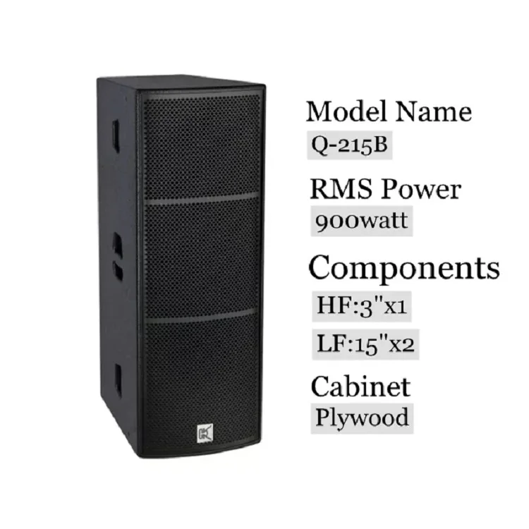 two way full range dual 15 inch PA speaker + china dj equipment