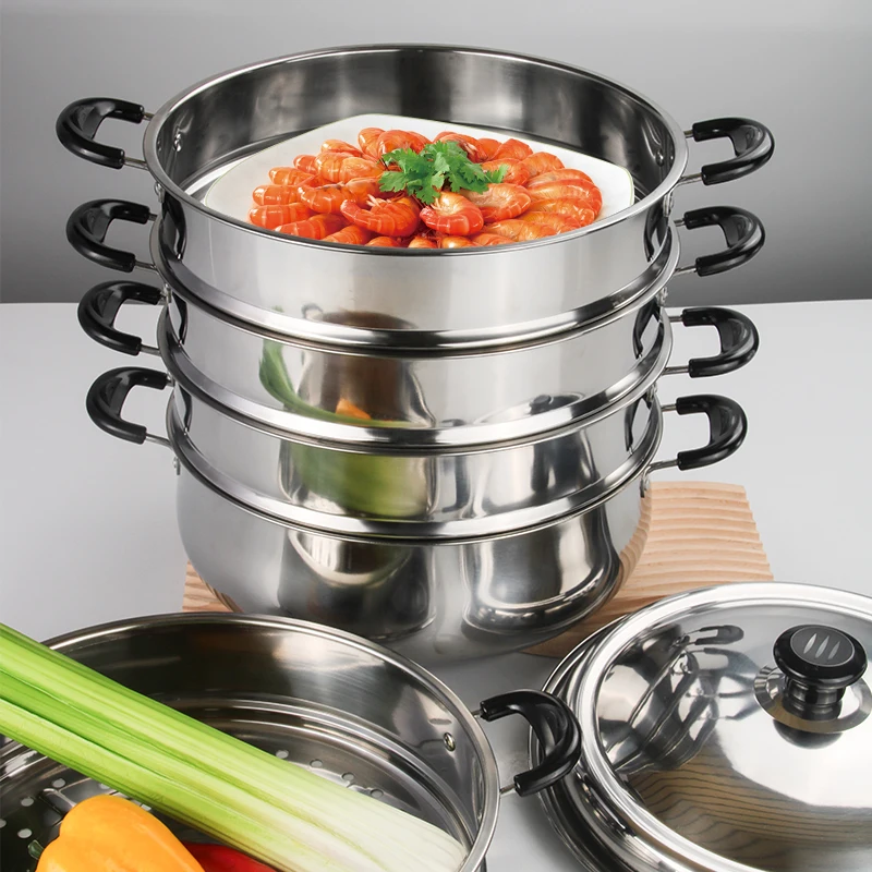 Прочный Многофункциональный отпариватель из нержавеющей стали, кастрюля, кухонная утварь, кастрюля, кастрюля из нержавеющей стали для приготовления пищи в ресторане