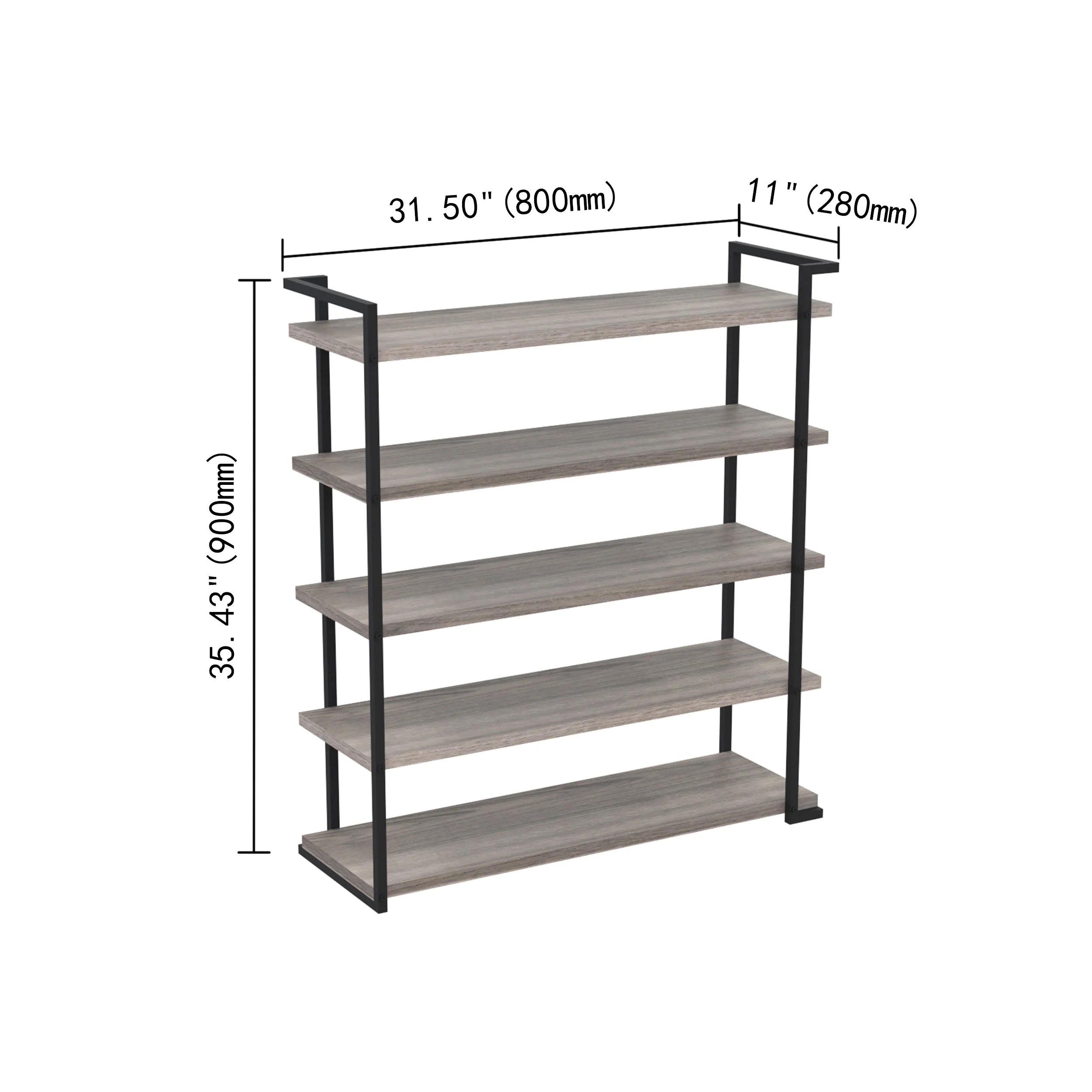 Minimalist modern living room furniture shoe racks & stands storage 5 layers wooden shoe rack