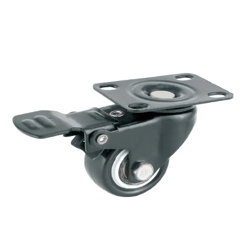 
Stamping Iron Bracket Light Duty PU Caster Wheels 