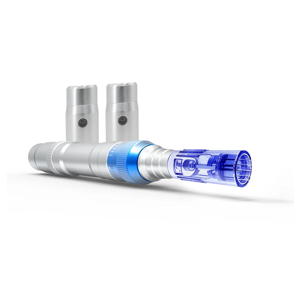 Rechargeable Dermapen Micro Needle Facial Care Machine Derma Pen A6 Plus Electric Derma Stamp Pen Medical Grade Test Titanium