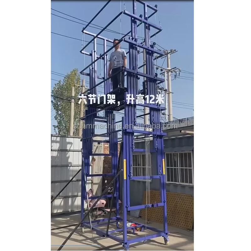 Full Automatic Multipurpose 500kg 6m 8m 10m Electric Lift Scaffolding for Construction